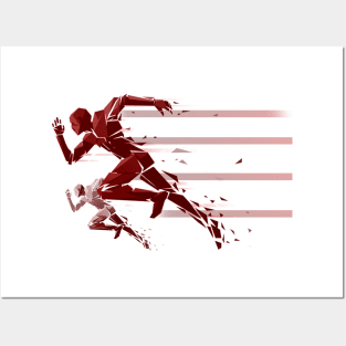 Running Men Posters and Art